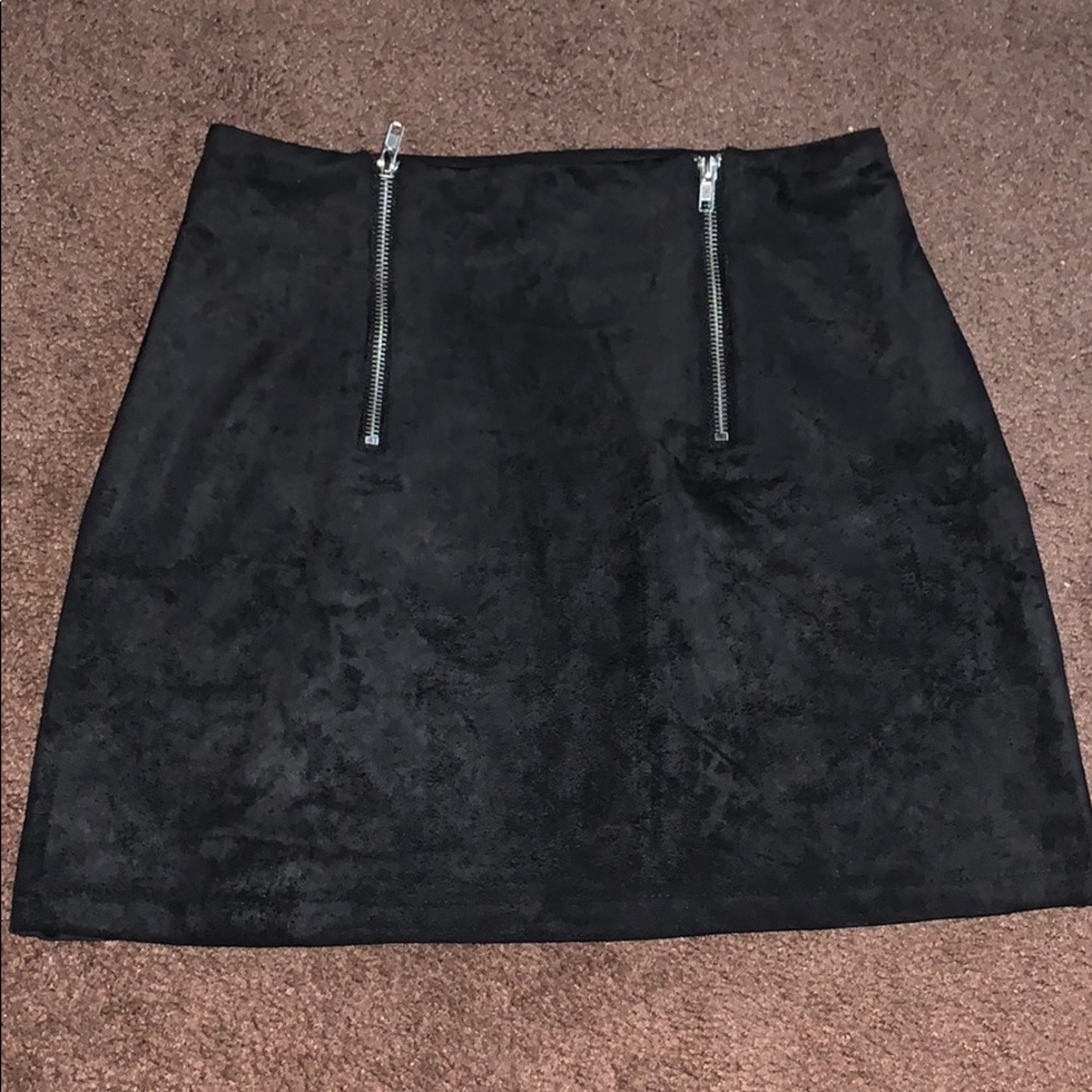 Black velvet skirt; never worn before.